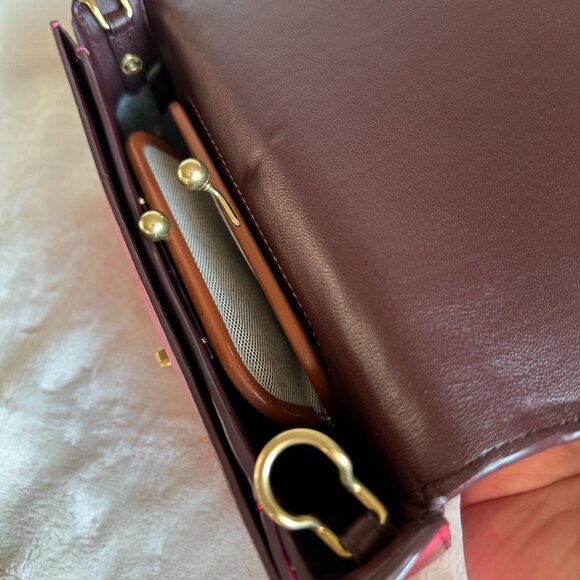 NWOT! Coach Dinky Signature Convertible Shoulder Bag In Bright Cherry Leather - Picture 10 of 15